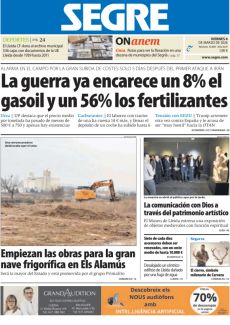 EMPIEZAN LAS OBRAS PARA LA GRAN NAVE FRIGORÍFICA EN ELS ALAMÚS